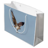 飛行中の年少のミサゴ ラージペーパーバッグ (裏面アングル)