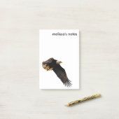 飛行中の息をのむはげ鷲 ポストイット (デスク上)