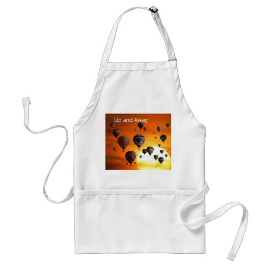 飛行中の熱気球 スタンダードエプロン (正面)