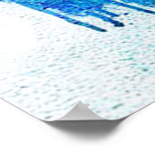 飛行中の熱気球 ポスター (角)