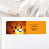 飛行中の熱気球 ラベル (インサイチュ)