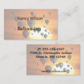 飛行中の熱気球 名刺 (正面/裏面)