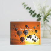 飛行中の熱気球 招待状 (スタンド正面)