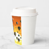 飛行中の熱気球 紙コップ (左)