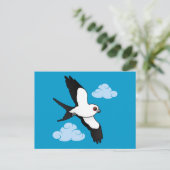 飛行中の燕尾凧 ポストカード (スタンド正面)