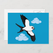 飛行中の燕尾凧 ポストカード (正面/裏面)