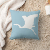 飛行中の白い鷲 クッション (ブランケット)