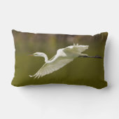 飛行中の白鷺 ランバークッション (裏面)