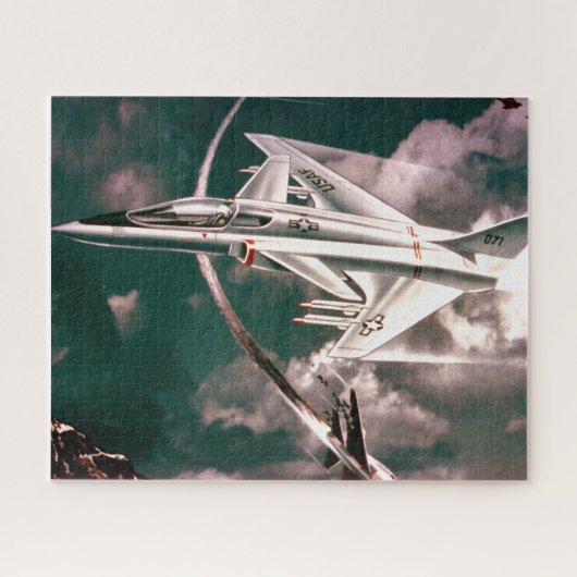 飛行中の米国空軍X-29A ATD ジグソーパズル (横)