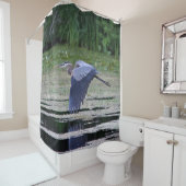 飛行中の素晴らしい青鷲 シャワーカーテン (インサイチュ)
