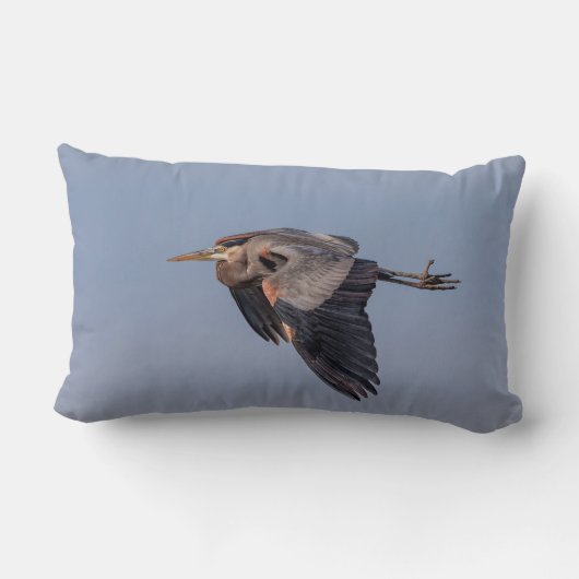 飛行中の素晴らしい青鷲 ランバークッション (裏面)