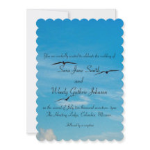 飛行中の結婚鳥たち