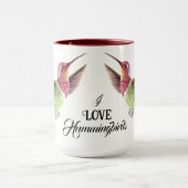 飛行中の美しいハミングバード マグカップ (中央)