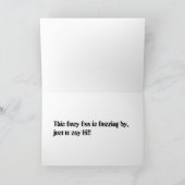 飛行中の蜂 カード (内部)