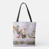 飛行中の蝶および妖精 トートバッグ (裏面)