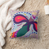 飛行中の蝶 クッション (ブランケット)