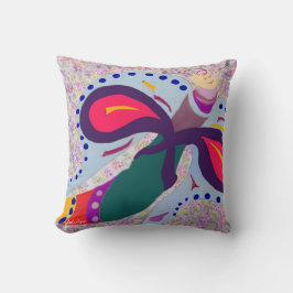 飛行中の蝶 クッション