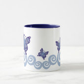 飛行中の蝶 マグカップ (中央)