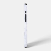 飛行中の青いモルフォの蝶が霜降り iPhoneケース (左側面)