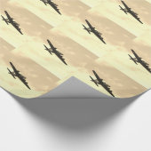 飛行中の飛んでいるな要塞 ラッピングペーパー (角)