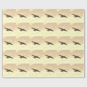 飛行中の飛んでいるな要塞 ラッピングペーパー (フラット)