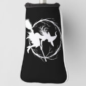 飛行中の魔女ゴルフヘッドカバー ゴルフヘッドカバー (回転90)