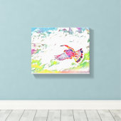 飛行中の鳥たち – 自由の交響曲» キャンバスプリント (インサイチュ (ウッドフロア))