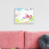 飛行中の鳥たち – 自由の交響曲» キャンバスプリント (インサイチュ (リビング))