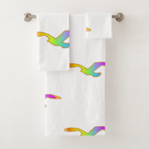 飛行中の鳥の繰り返し白