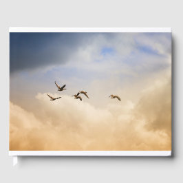 飛行中の鳥の群れ ゲストブック