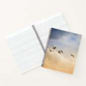 飛行中の鳥の群れ ノートブック (内部)