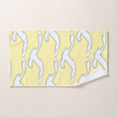 飛行中の鳥バスアクセサリー黄色 バスタオルセット (ハンドタオル)