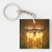 飛行中の鳥 キーホルダー (正面)