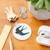 飛行中の鳥 キーホルダー