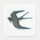 飛行中の鳥 スタンダードランチョンナプキン (正面)