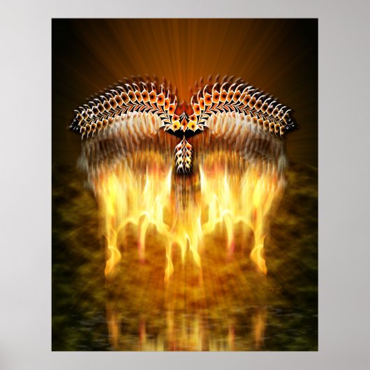 飛行中の鳥 ポスター (正面)