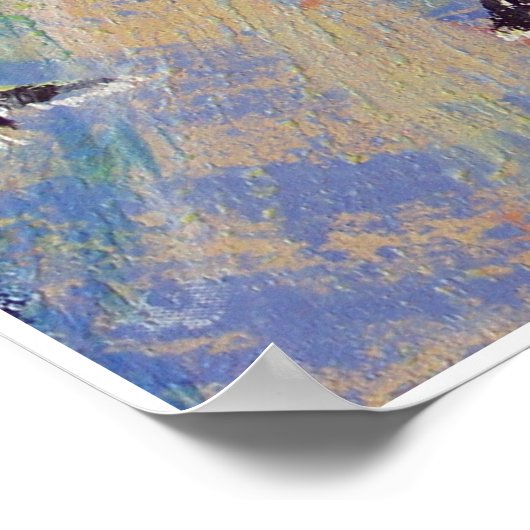 飛行中の鳥 ポスター (角)