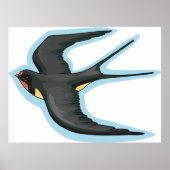 飛行中の鳥 ポスター (正面)