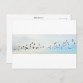 飛行中の鳥 ポストカード (正面/裏面)