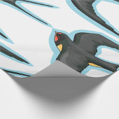 飛行中の鳥 ラッピングペーパー