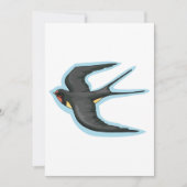 飛行中の鳥 招待状 (正面)