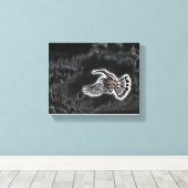 「飛行中の鳥：自由の交響曲」 キャンバスプリント (インサイチュ (ウッドフロア))