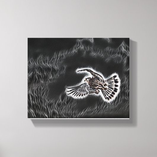 「飛行中の鳥：自由の交響曲」 キャンバスプリント (正面)