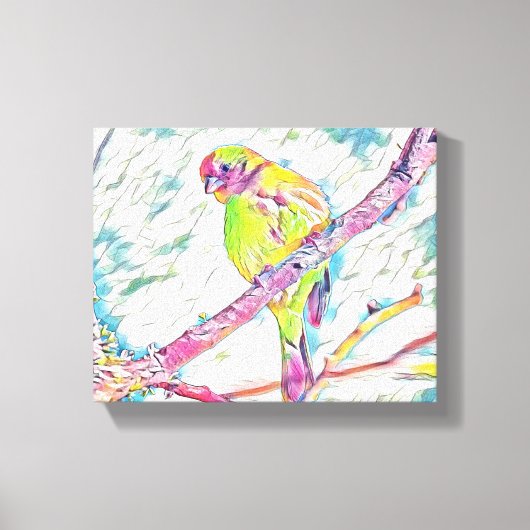 「飛行中の鳥：自由の交響曲」 キャンバスプリント (正面)