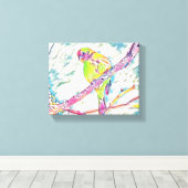 「飛行中の鳥：自由の交響曲」 キャンバスプリント (インサイチュ (ウッドフロア))