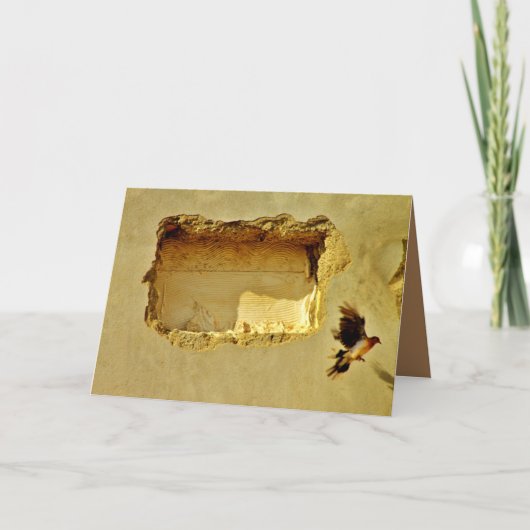 飛行中の鳩 カード (正面)