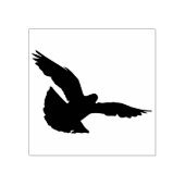 飛行中の鳩 ラバースタンプ (インプリント)