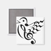 飛行中の鳴鳥 マグネット (正面/裏面)