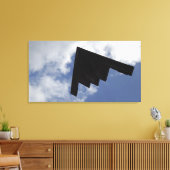 飛行中のA B-2精神 キャンバスプリント (インサイチュ (リビング))