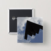 飛行中のA B-2精神 缶バッジ (正面&裏面)